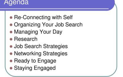 Your Job Search Agenda
